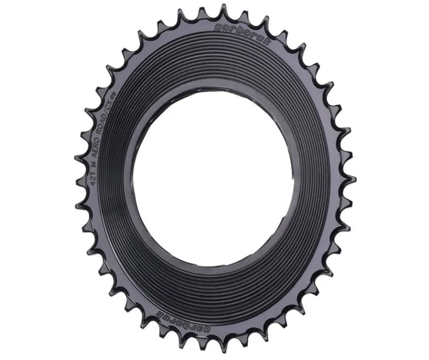 GARBARUK Road Thread Mount Chainring for RED XPLR AXS Power Meter Oval Spider Mount - Black