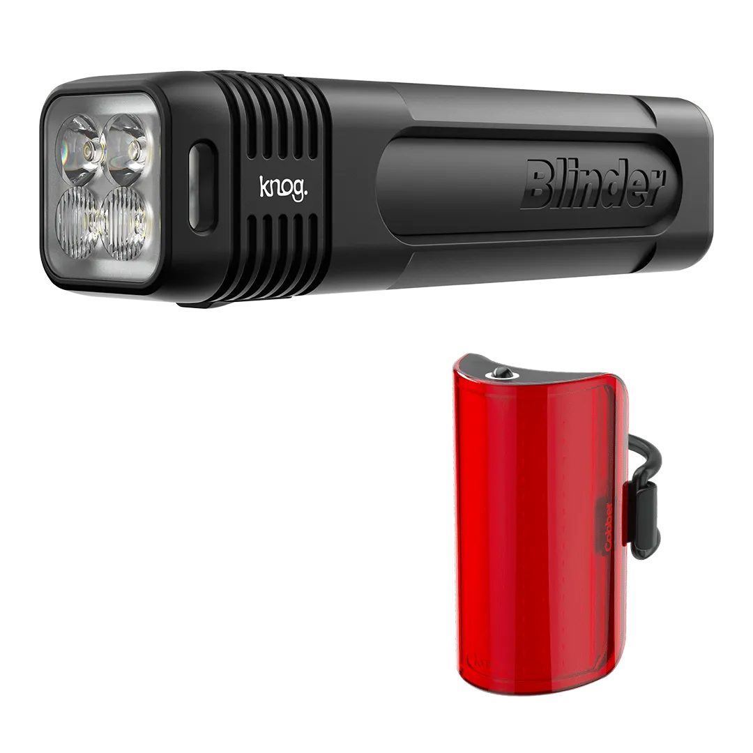 KNOG Blinder 900 & Mid Cobber Rear Light - Black