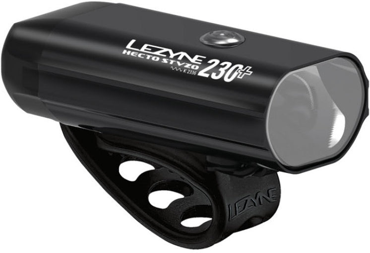 LEZYNE HECTO STVZO 230+ LIGHT - BLACK/GLOSSY