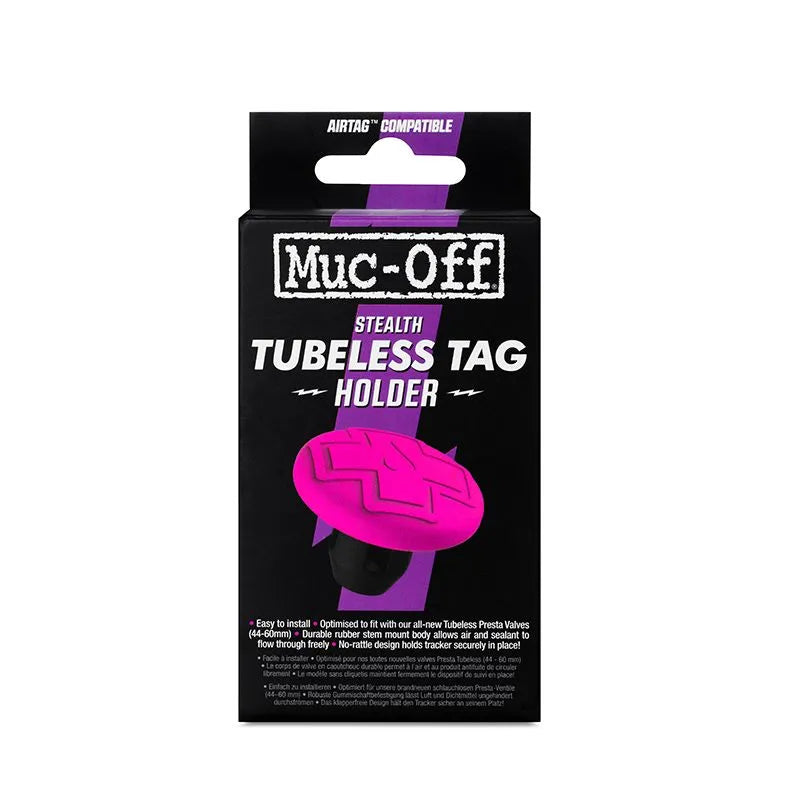 MUC OFF Tubeless Secure Tag Mount - Pink/Black