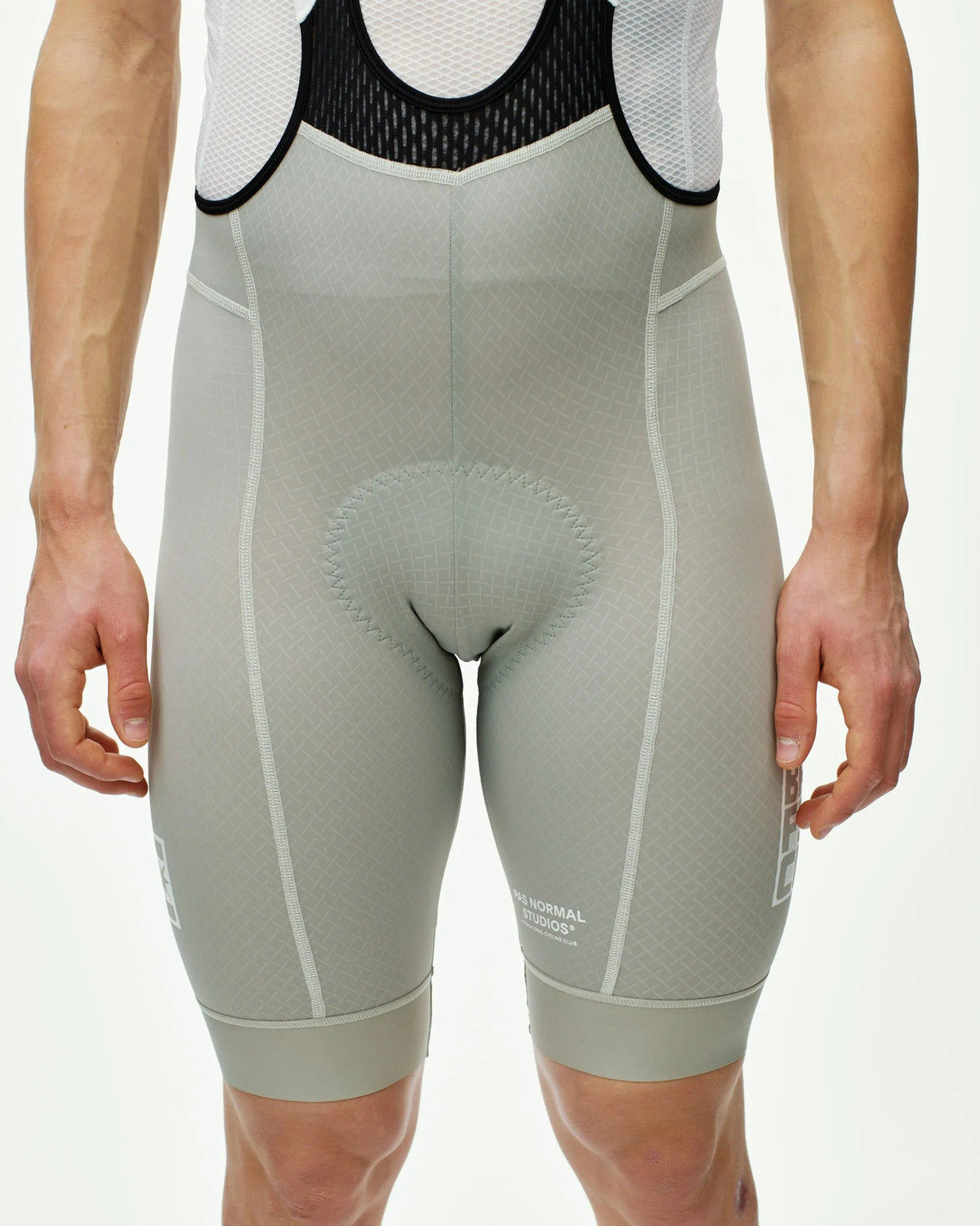 PAS NORMAL STUDIOS Men Breakfast Club Mechanism Bibs - Light Grey