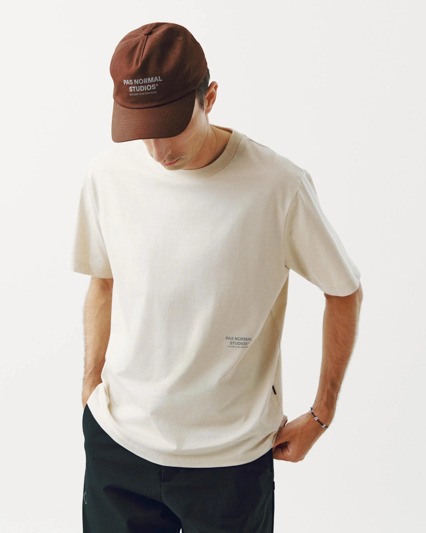 PAS NORMAL STUDIOS Off Race Cotton Cap - Light Brown