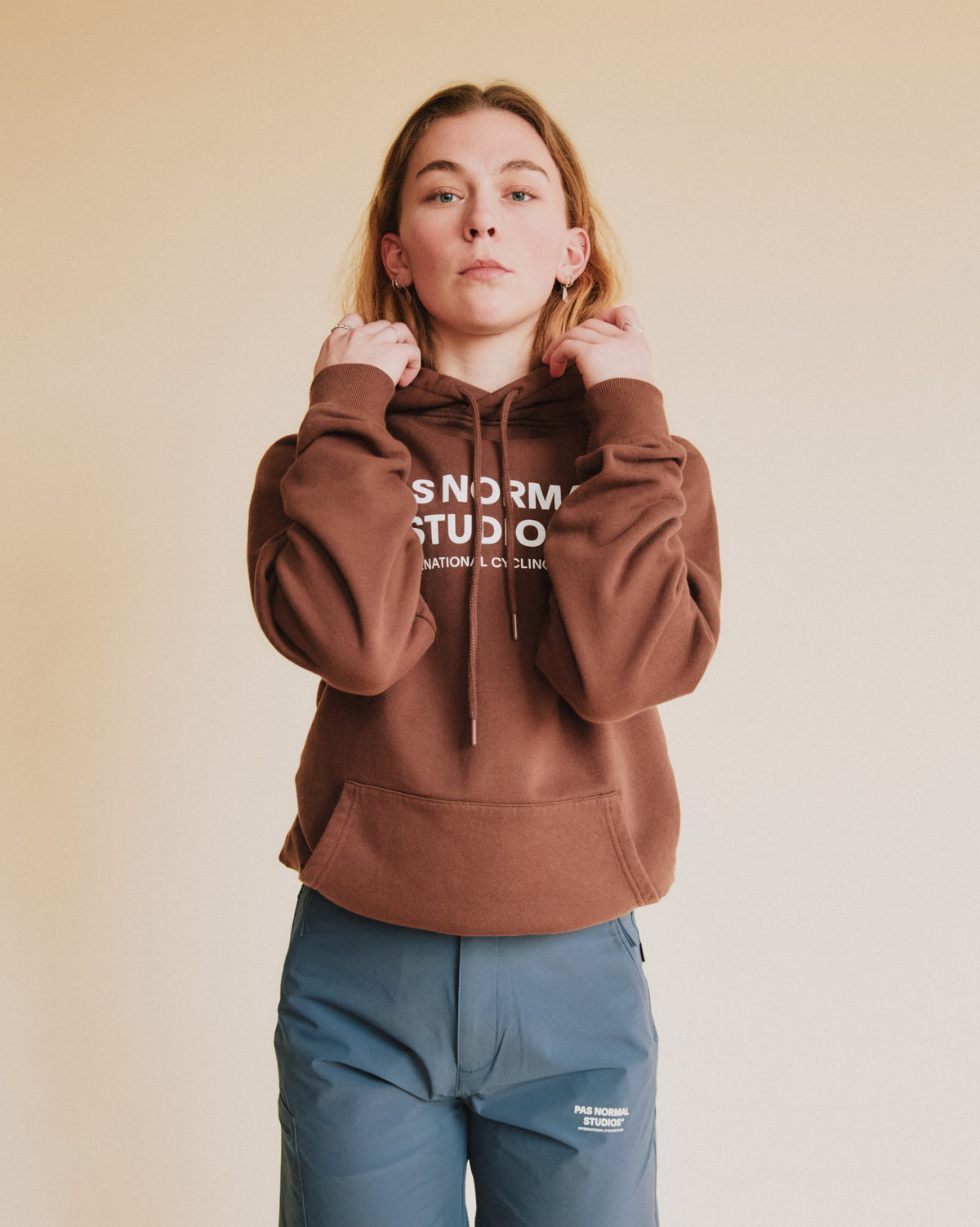 PAS NORMAL STUDIOS Off-Race Logo Hoodie - Bronze