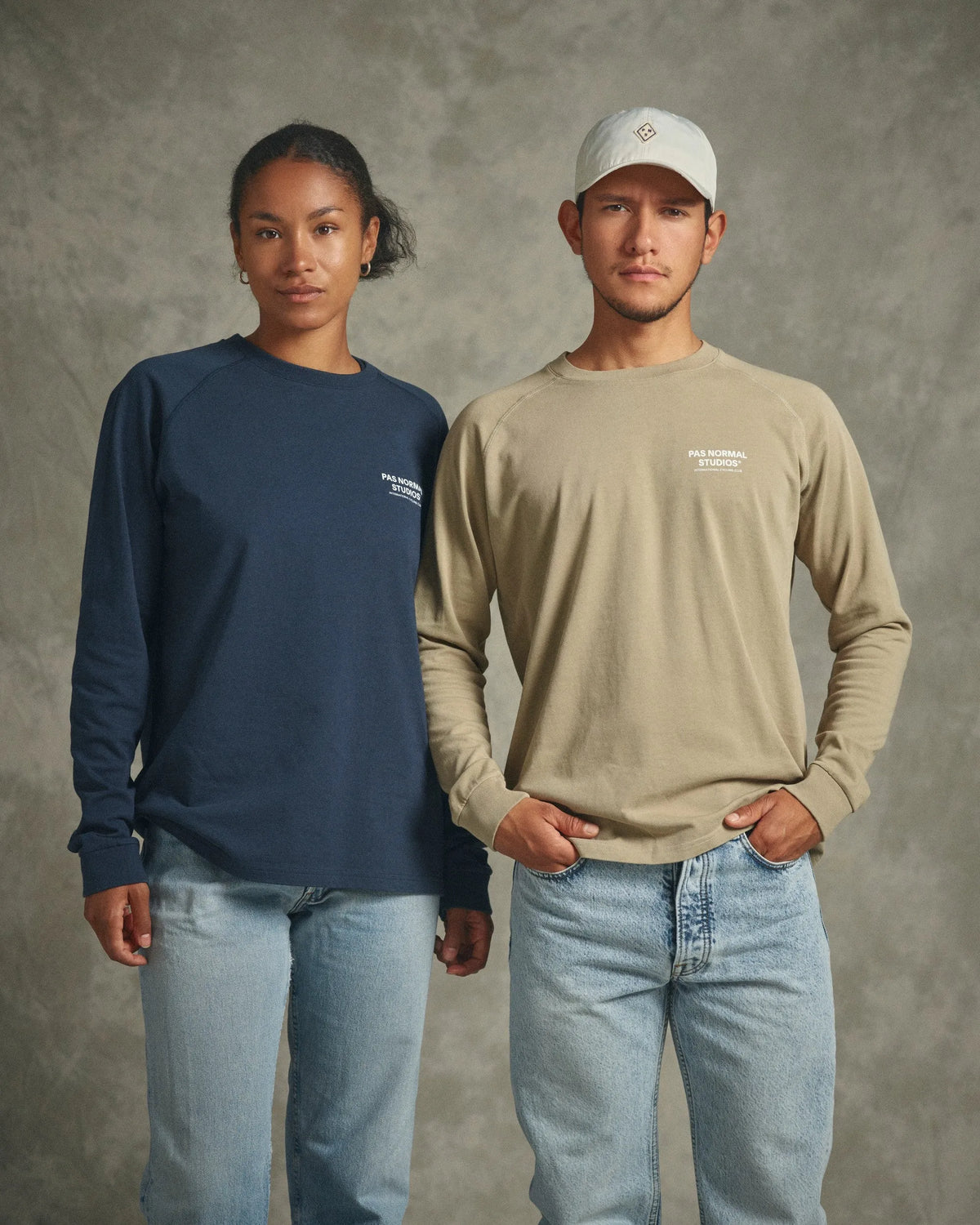 PAS NORMAL STUDIOS Off-Race PNS Long Sleeve T-Shirt - Navy