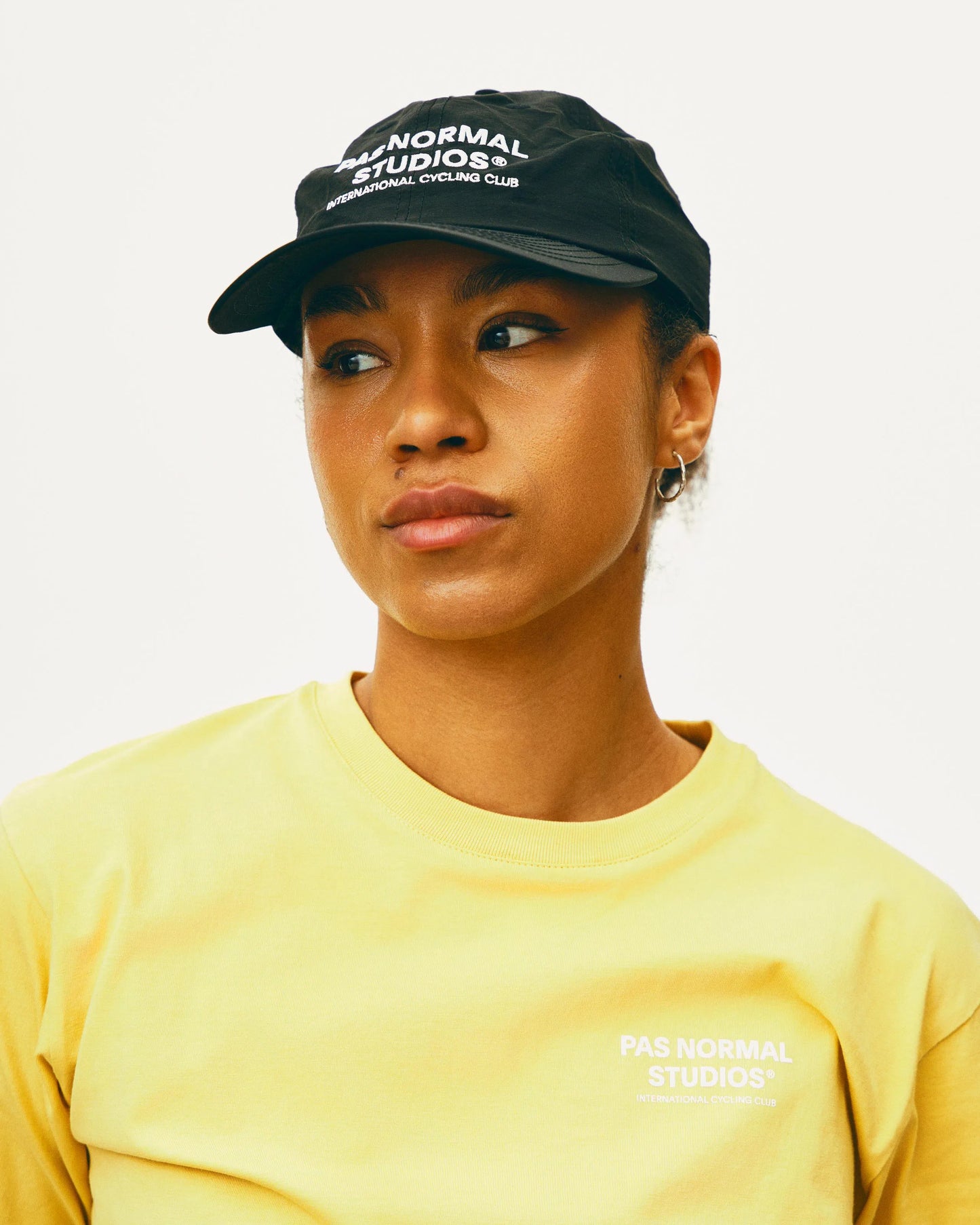 PAS NORMAL STUDIOS Off Race Small Logo Tshirt Short Sleeve - Dusty Yellow/White