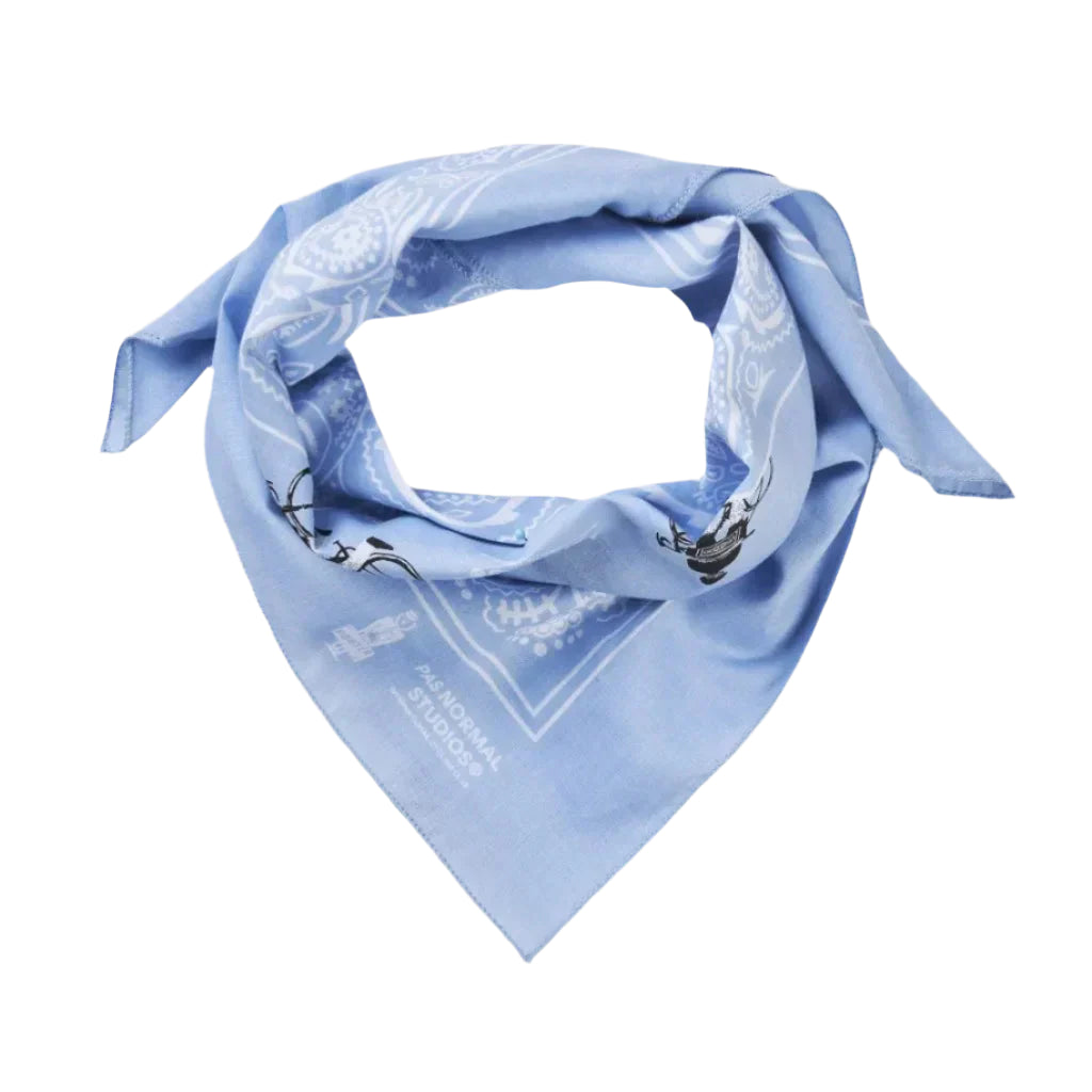 PAS NORMAL STUDIOS Porter Off-Race Bandana - Pale Blue