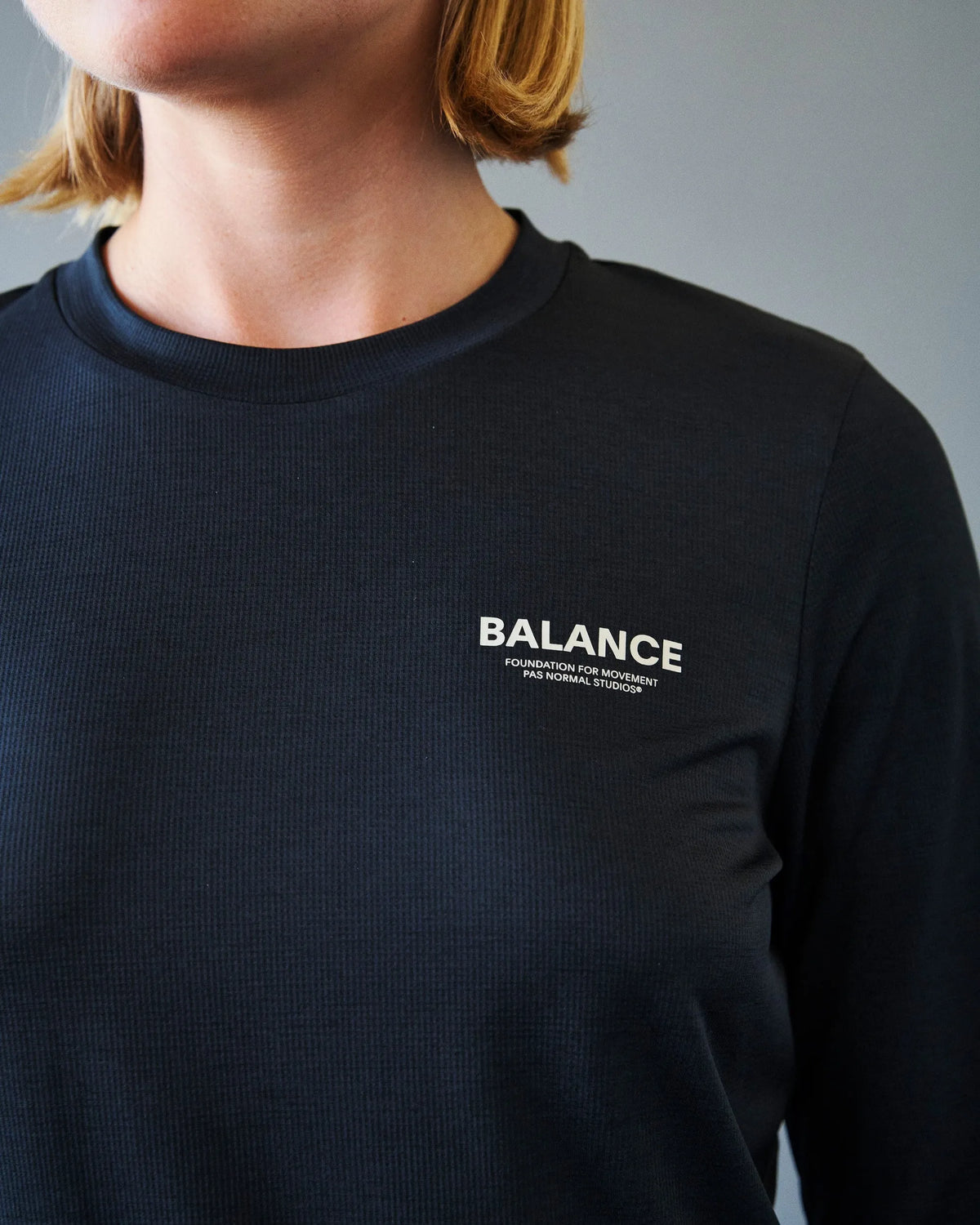 PAS NORMAL STUDIOS Women Balance Long Sleeve T-Shirt - Black
