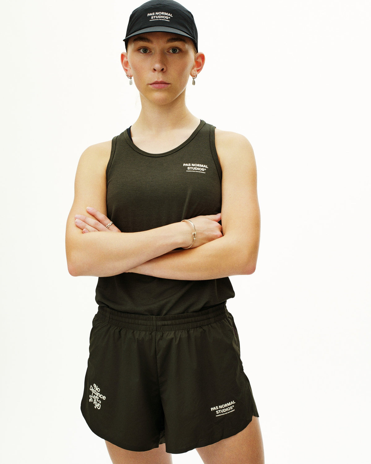 PAS NORMAL STUDIOS Women Balance Shorts - Dark Olive