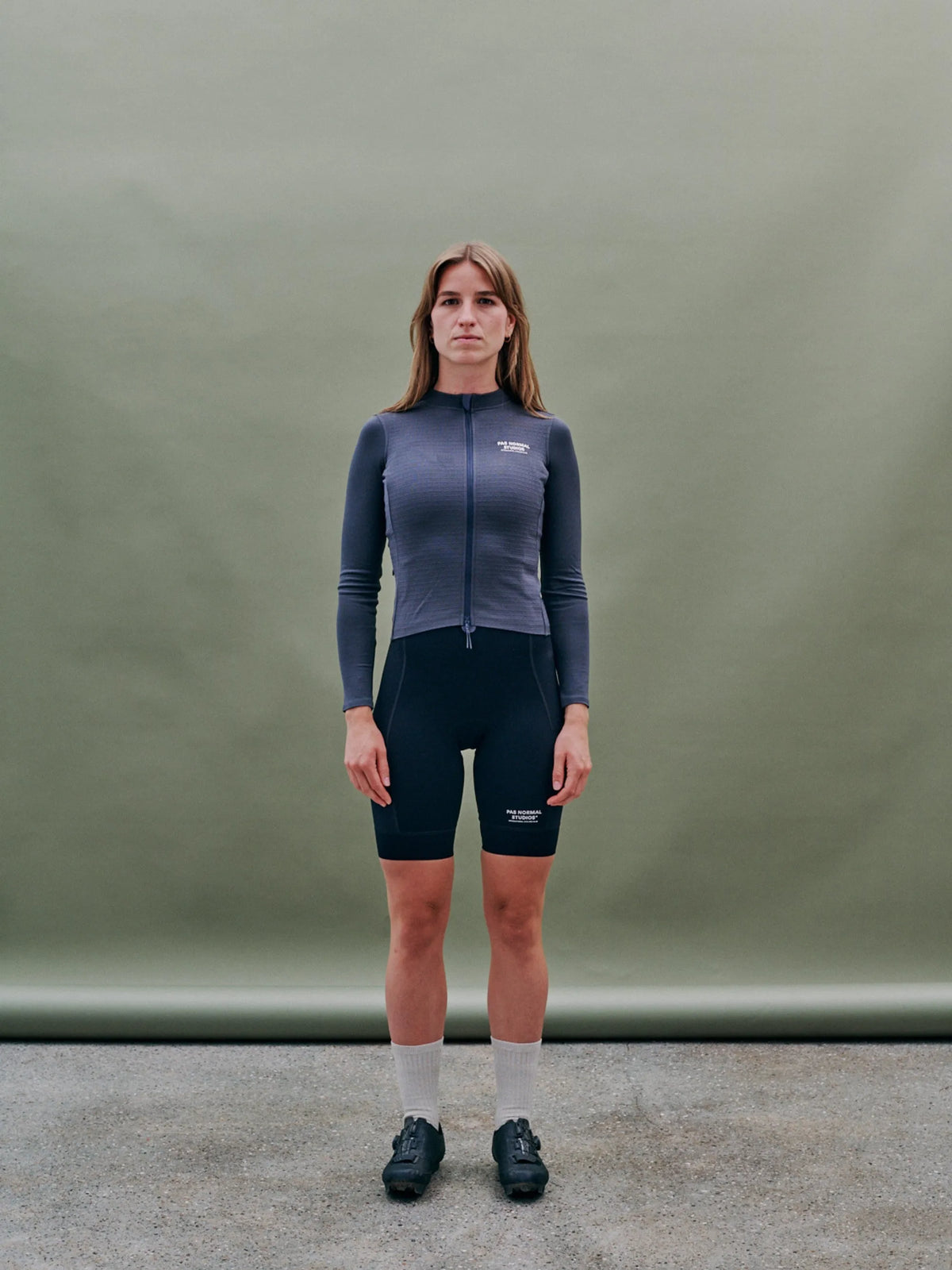 PAS NORMAL STUDIOS Women Escapism Wool Long Sleeve Jersey - Steel