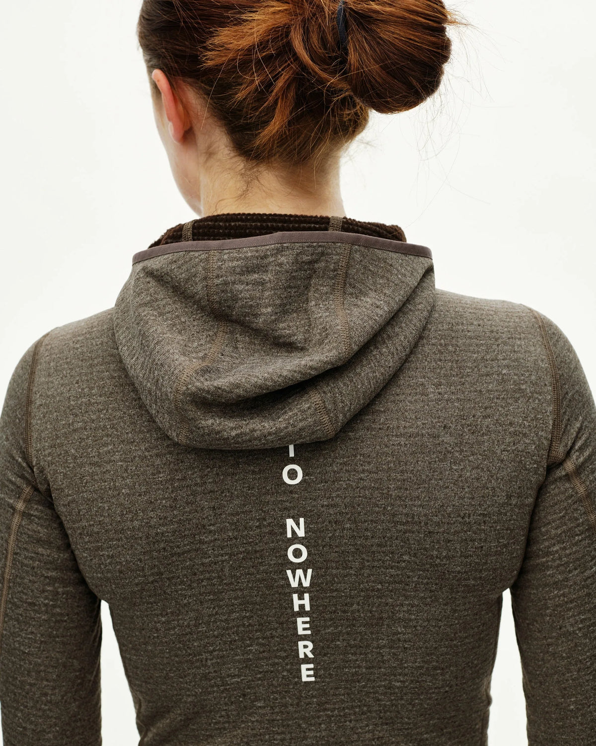 PAS NORMAL STUDIOS Women Thermal Hooded Baselayer Windproof - Dark Coffee