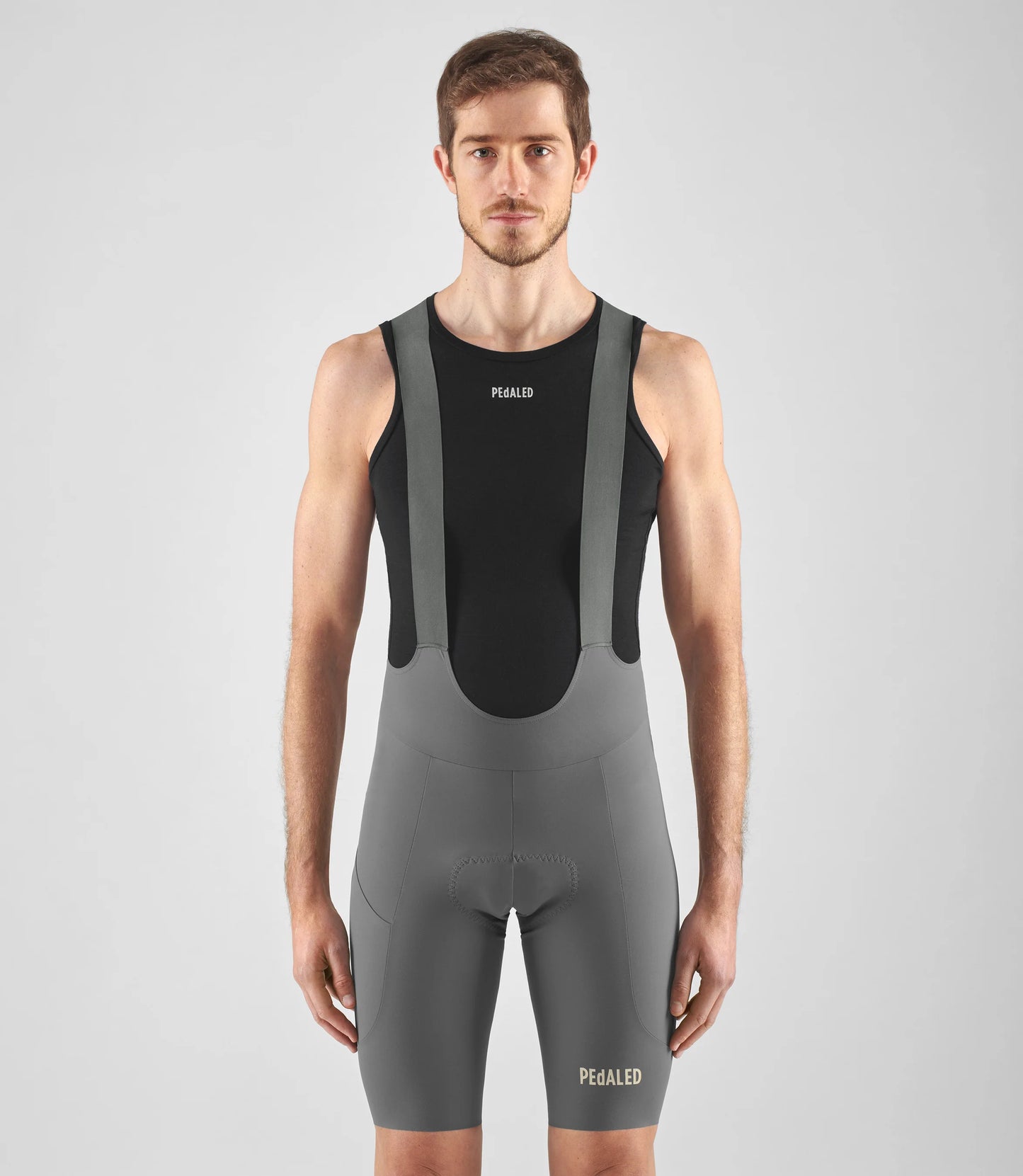PEDALED Element Lightweight Cycling Bib Shorts - Grey