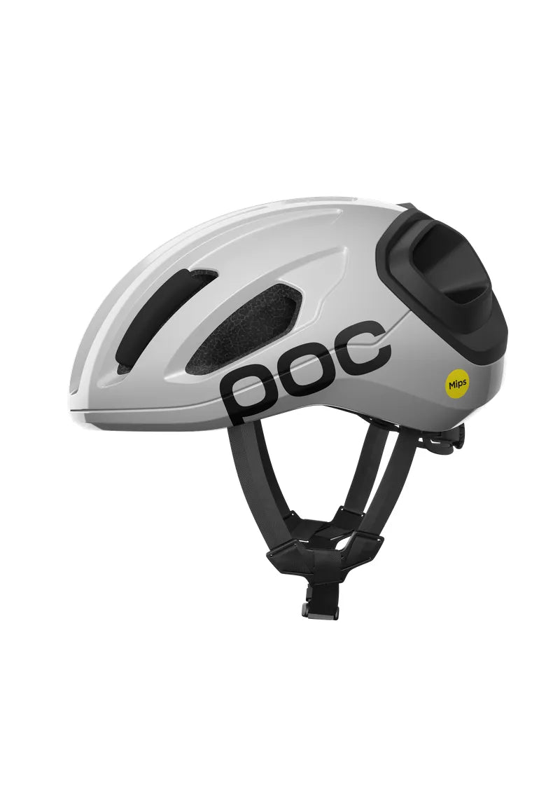 POC Amidal Fahrradhelm - Hydrogen Weiß/Uranium Schwarz Matt