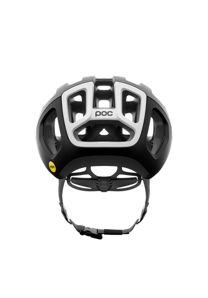 POC Ventral Air Mips Wide Fit Cycling Helmet - Uranium Black Matt/Hydrogen White