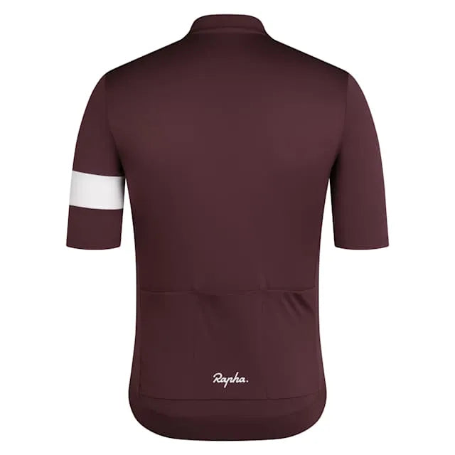 RAPHA Core Jersey - FDW Mahogany/White
