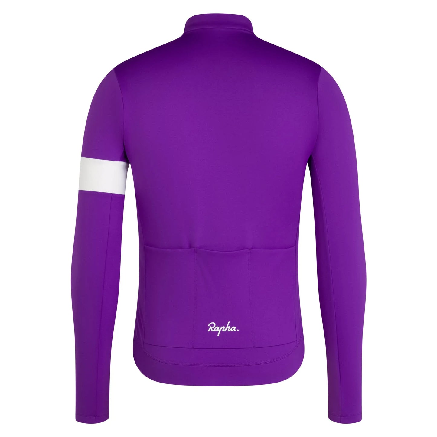 RAPHA Core Thermal Long Sleeve Jersey - PAW Ultraviolet/Wite