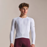 RAPHA Men's Pro Team Long Sleeve Aero Jersey - White/White