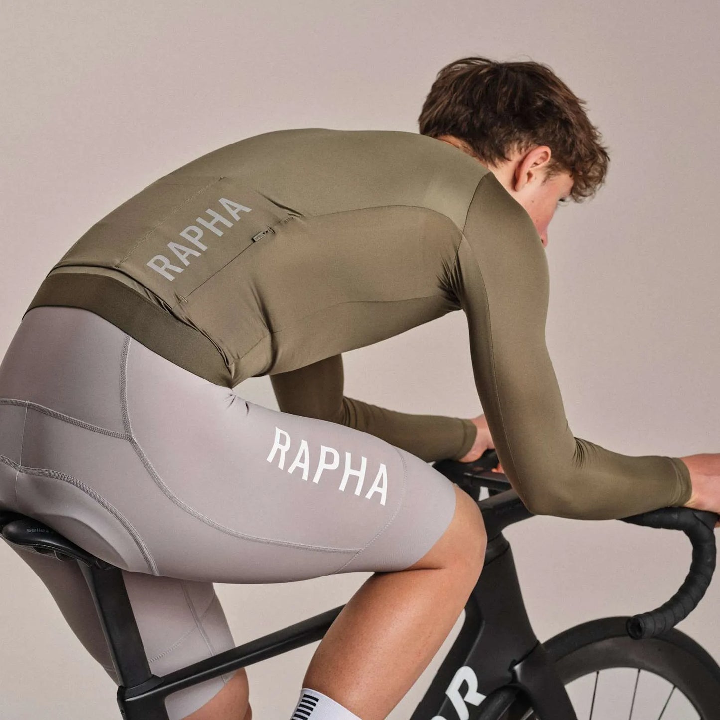 RAPHA Pro Team Long Sleeve Lightweight Jersey III - GSS Moss Green/Smoky Silver