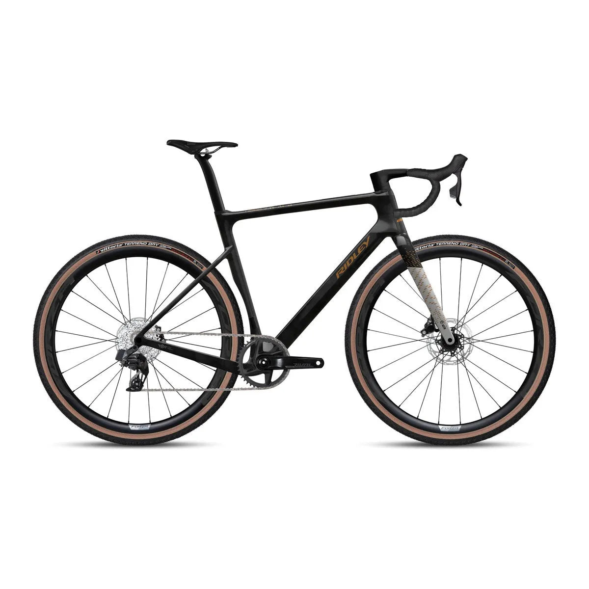 RIDLEY E-Astr Gravel EBike - Black/UD Carbon SBIEASRID033