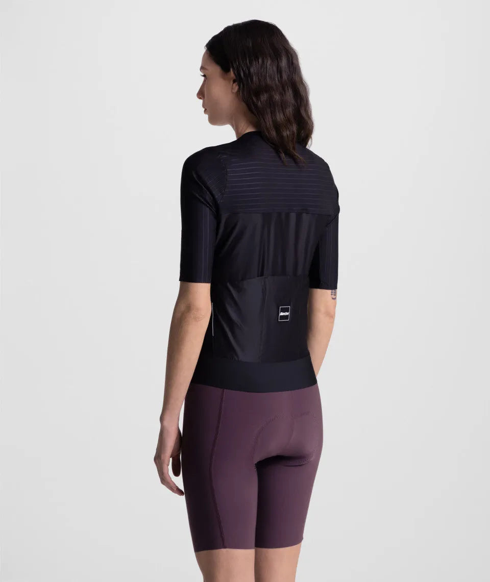 SANTINI Aero Race CC Short Sleeve Jersey - Black