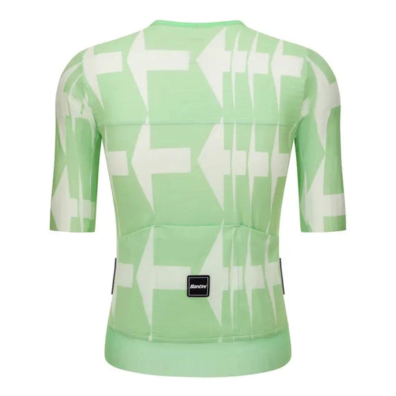 SANTINI Mads Pedersen Momentum Series Unisex Jersey - Mint Blue/Arrows