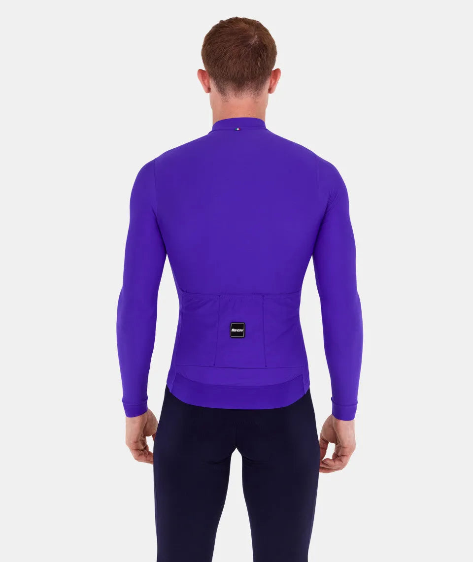 SANTINI Ready To Ride Unisex Long Sleeve Jersey - Aubergine