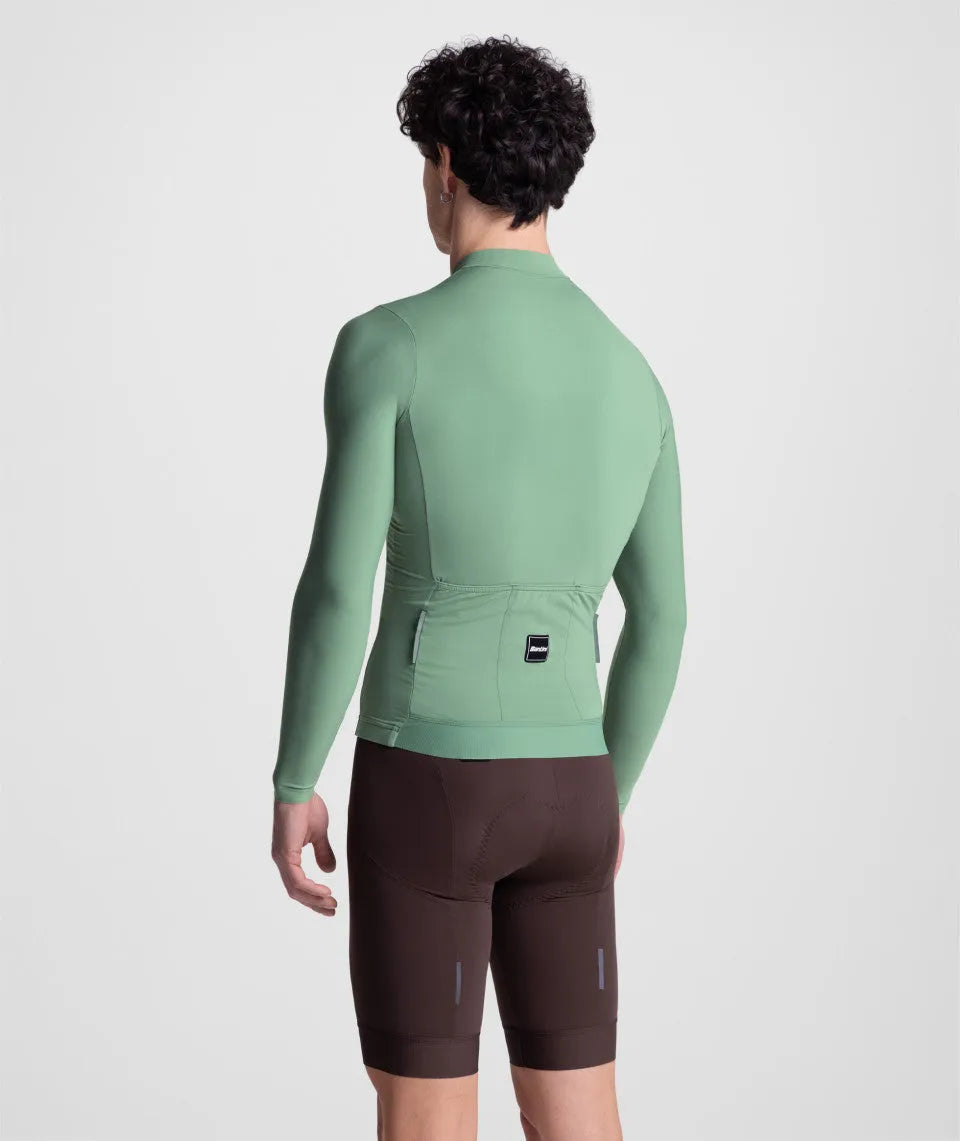 SANTINI Ready To Ride Unisex Long Sleeve Jersey - Greensage