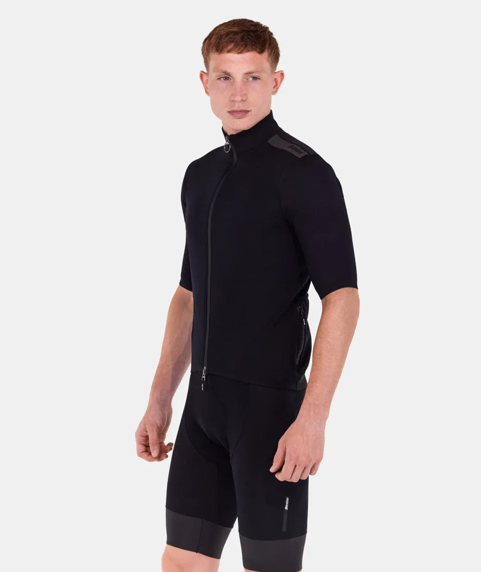 SANTINI Short Sleeved Rain Jacket - Black