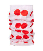 SANTINI Tour De France Polka Dot Neck Warmer - White/Red