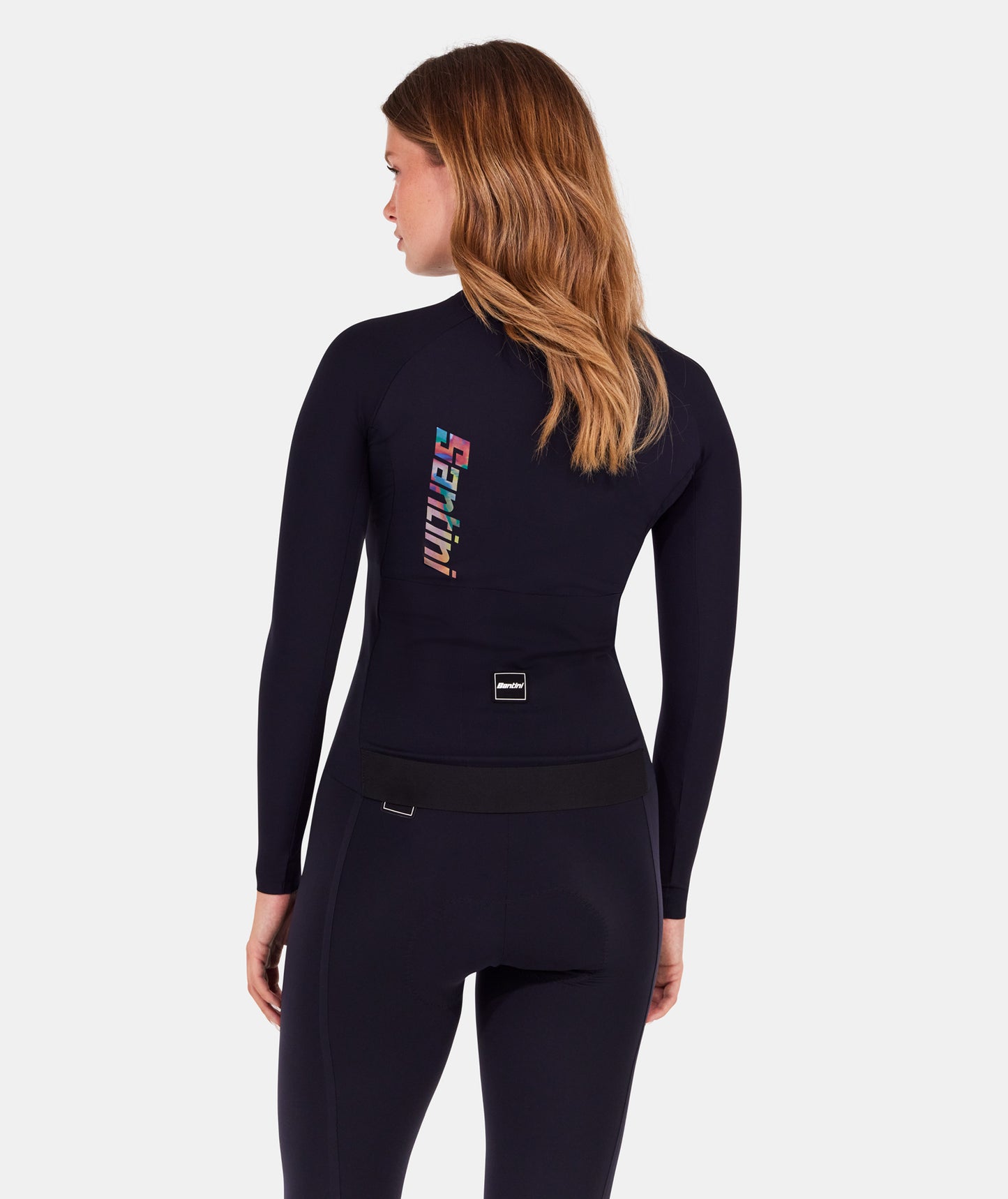 SANTINI UNICO LONG-SLEEVE CYCLING JERSEY – BLACK