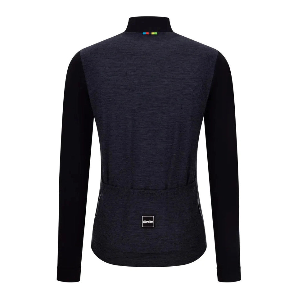 SANTINI Uci World Champion Long Sleeve Jersey - Black