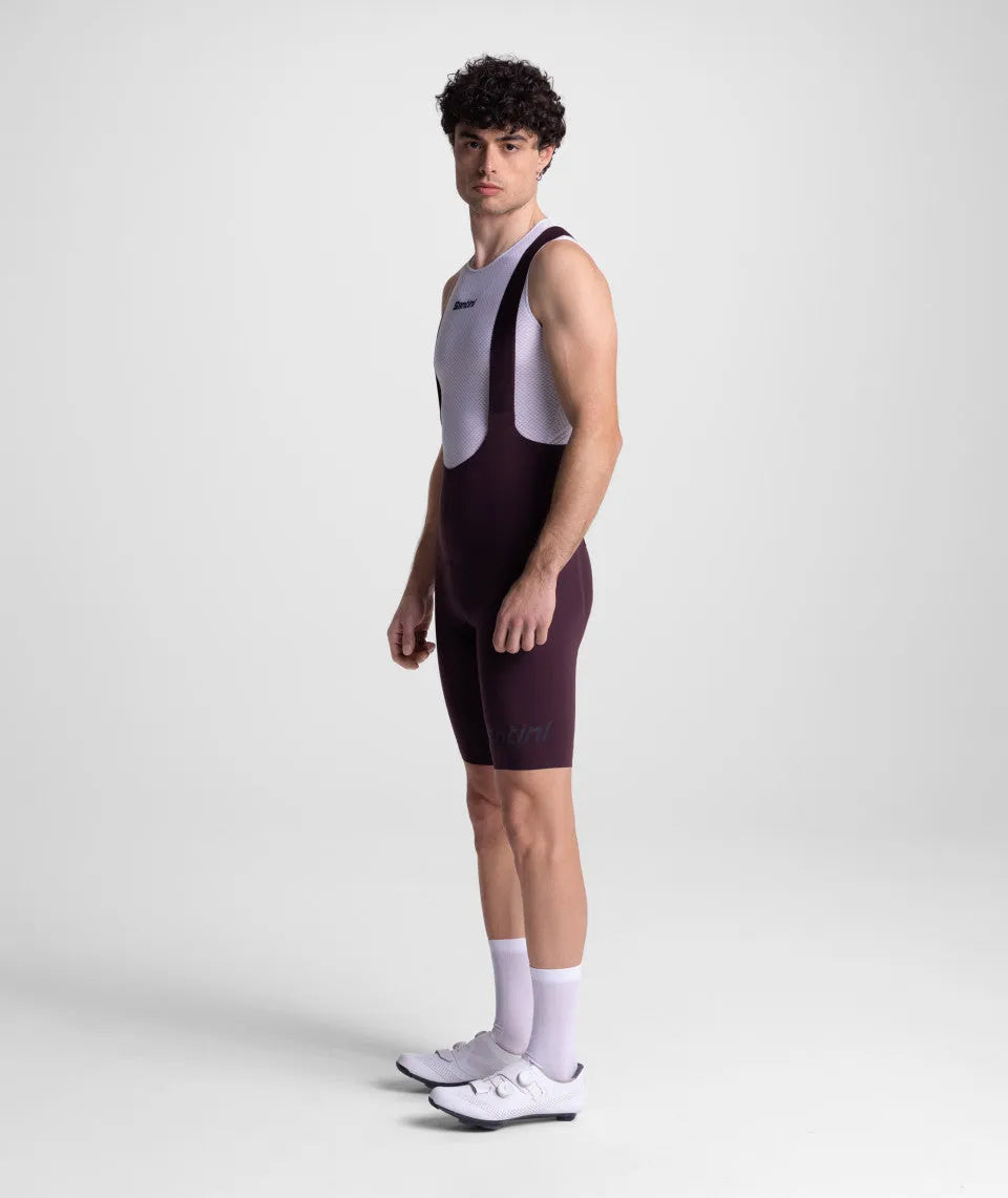 SANTINI Unico Edge Bib Short - Burgundy