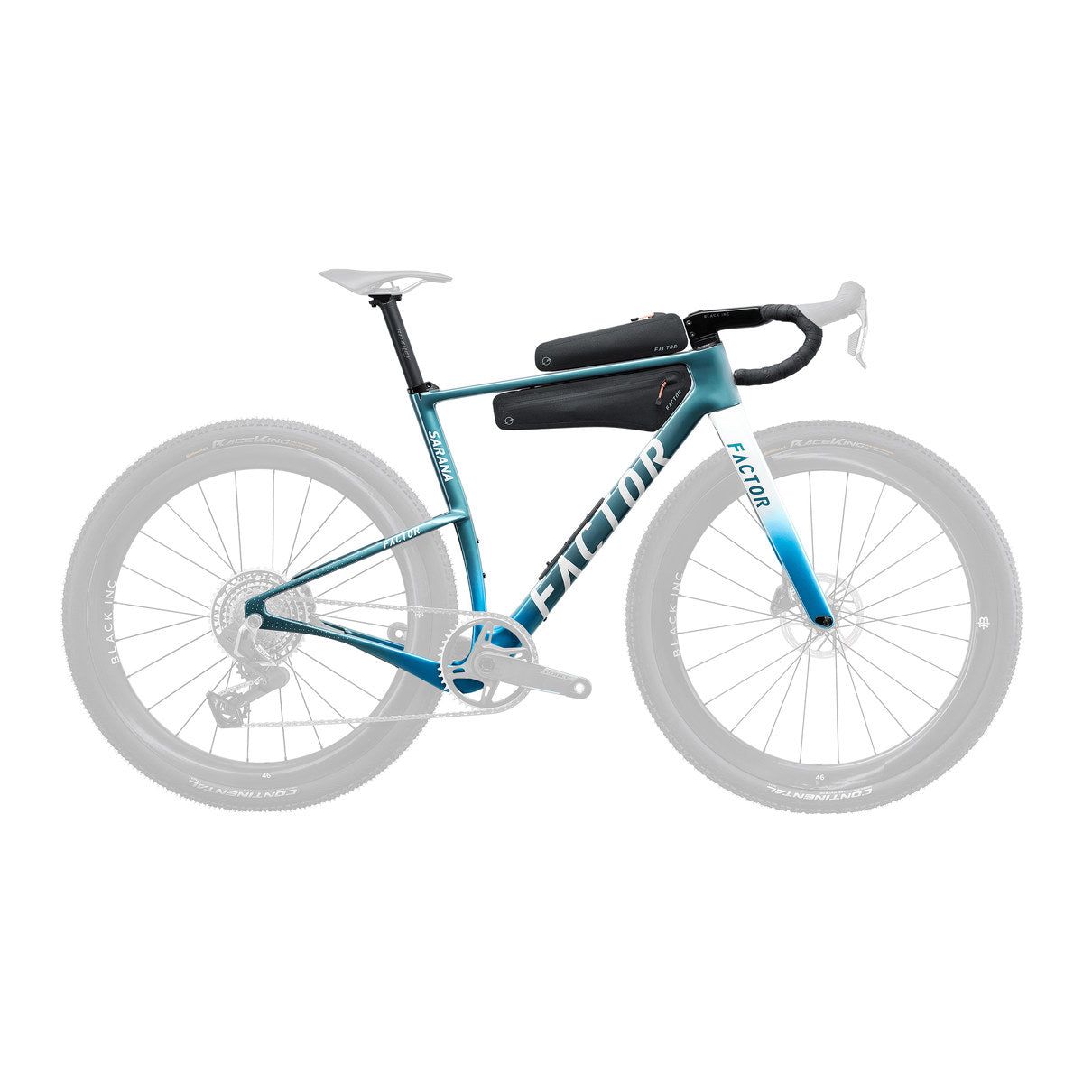 FACTOR SARANA Premium Package Gravel Frameset - Cyan Blue