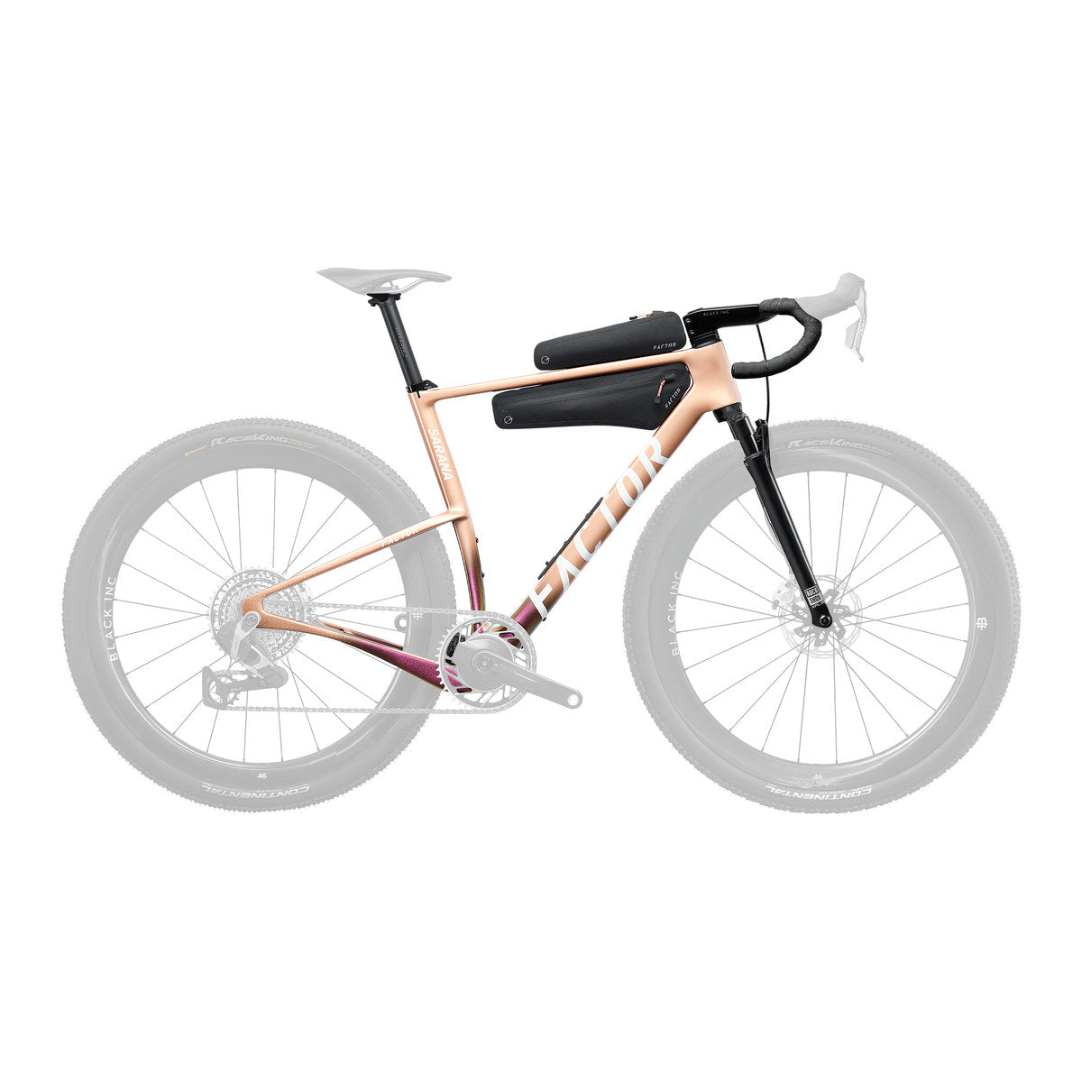 FACTOR SARANA Premium Package Gravel Frameset - Prismatic Gold