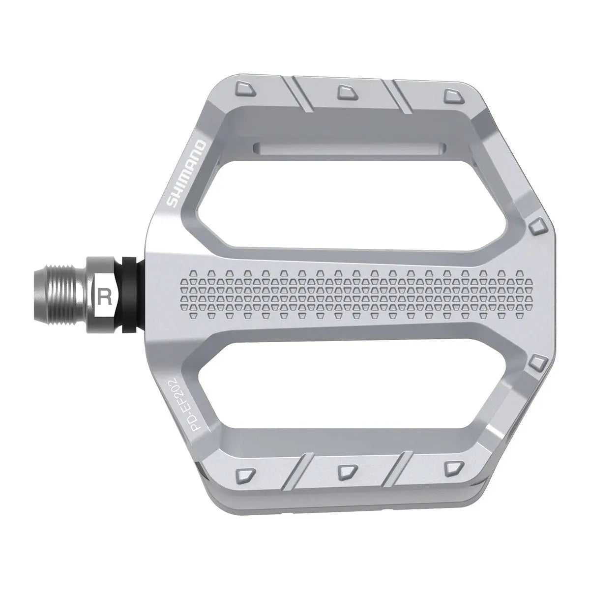SHIMANO PD-EF202 Flat Pedals - Silver