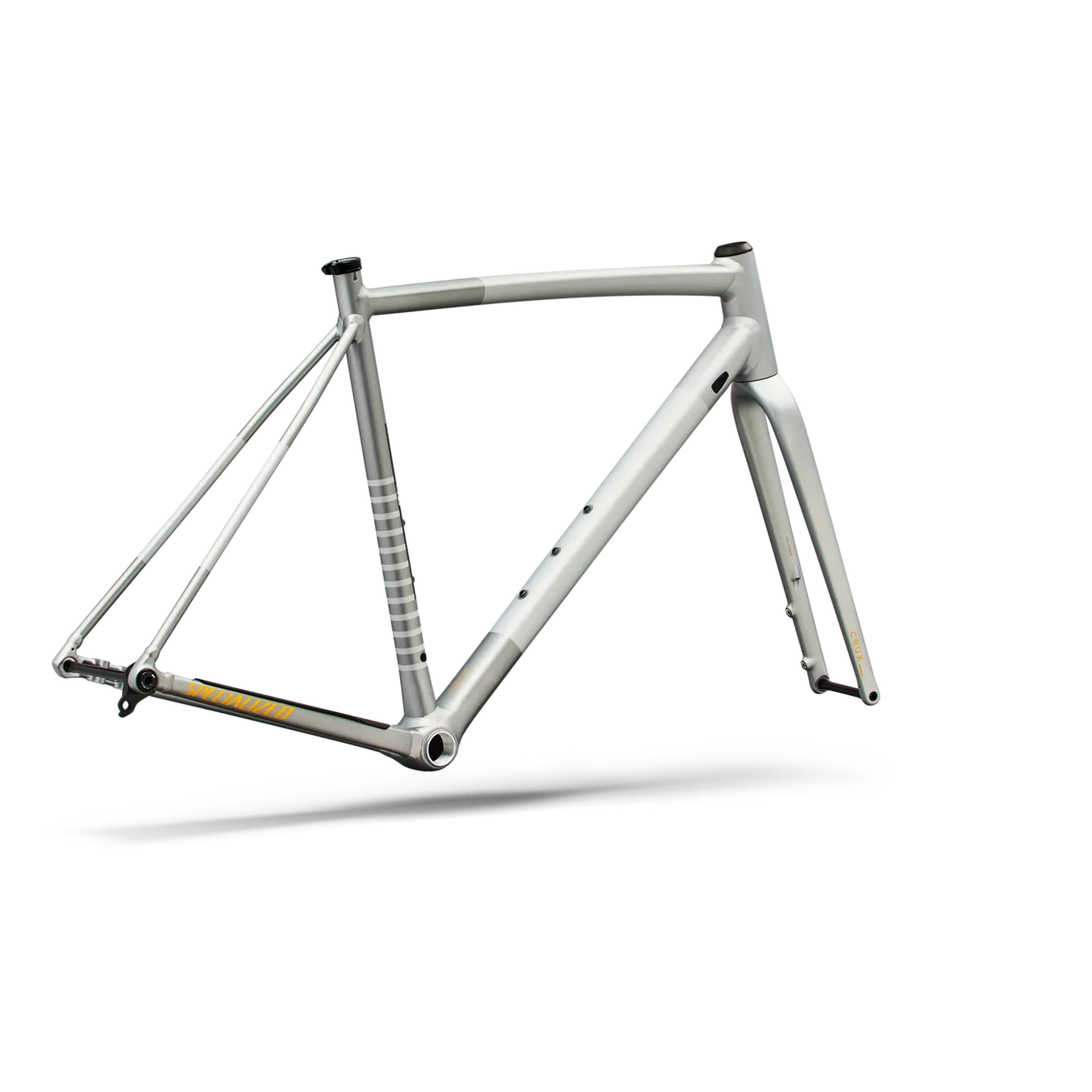SPECIALIZED Crux DSW Frameset - D'Aluisio Smartweld Alloy - Shadow Silver/California Sunshine