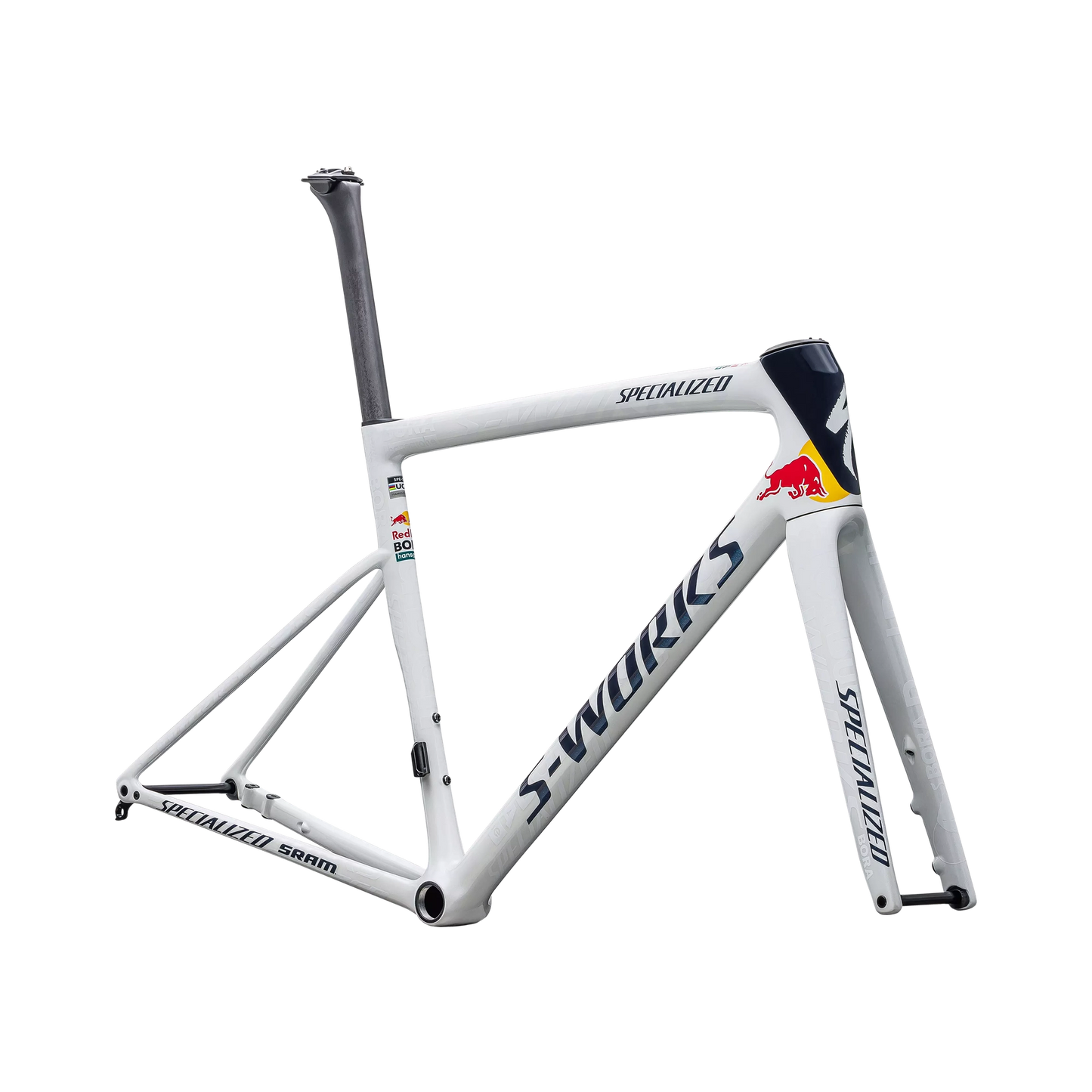 SPECIALIZED SWorks Tarmac SL8 Red Bull BORA Hansgrohe Road Frameset - White/Red/Blue