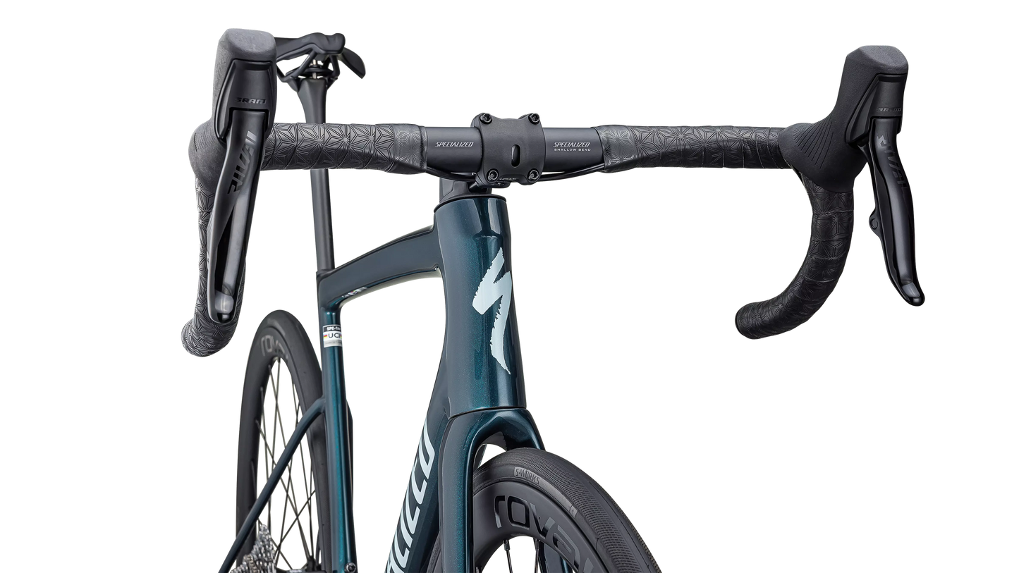 SPECIALIZED TARMAC SL8 Expert 2025 SRAM Rival AXS Road Bike - Gloss Deep Lake Metallic / Green Pearl Over Seafoam