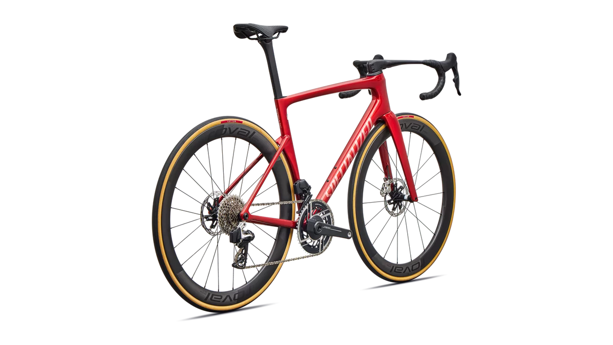 SPECIALIZED TARMAC SL9 S-LEVEL ROAD BIKE SRAM RED AXS - GLOSS CAYENNE METALLIC / CHROME