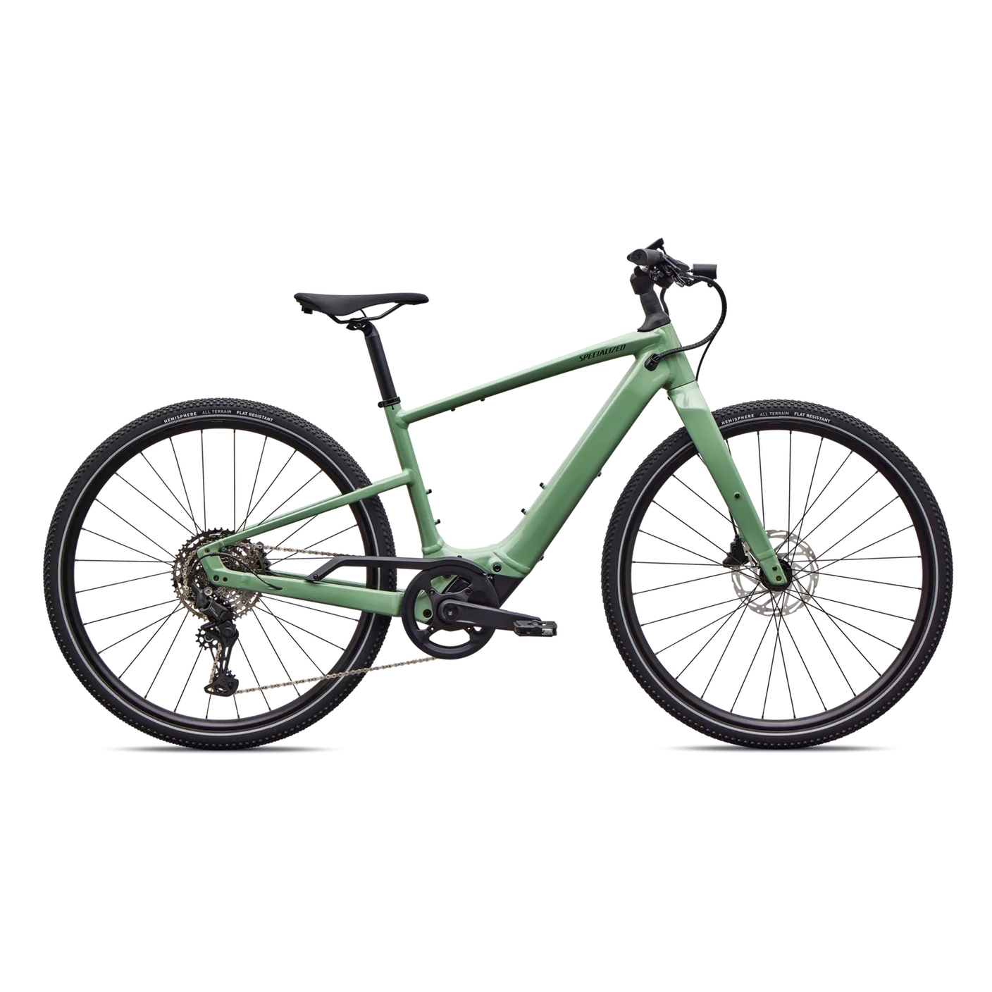 SPECIALIZED Turbo Vado SL 2 4.0 E-Bike - GLOSS PISTACHIO / OAK GREEN METALLIC FROST REFLECTIVE