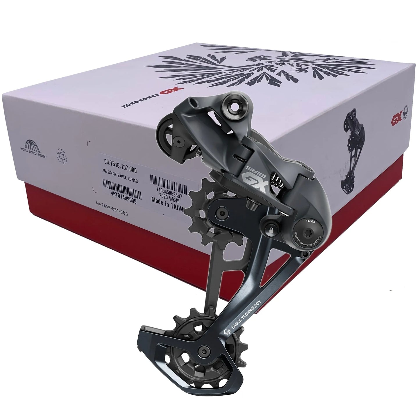 SRAM GX EAGLE Long Cage Rear Derailleur 52T - Lunar Grey
