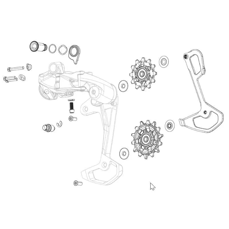 SRAM Pulley Kit Eagle Axs - Black
