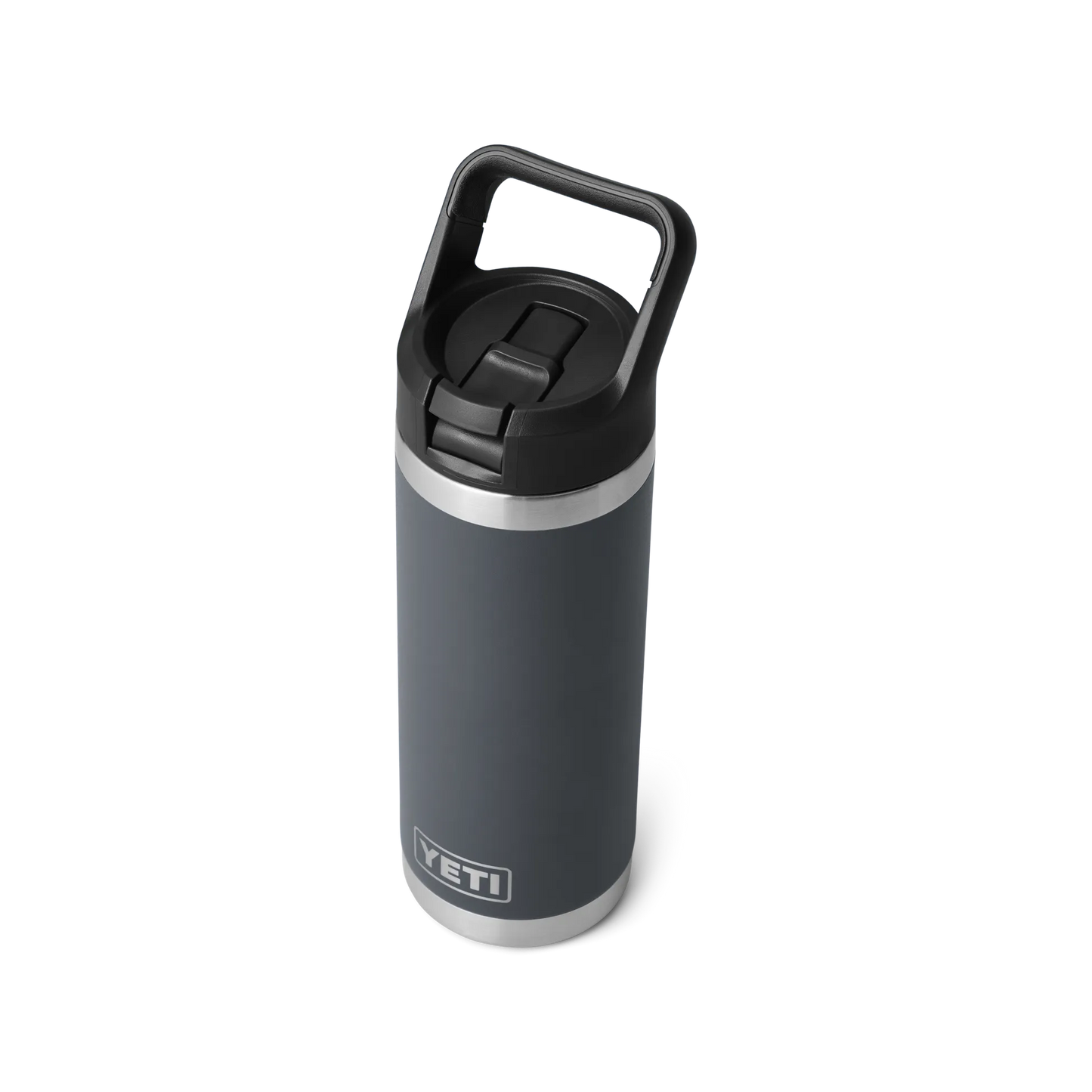 YETI Rambler 18oz/532m Flaske with Straw Kasket - Charcoal