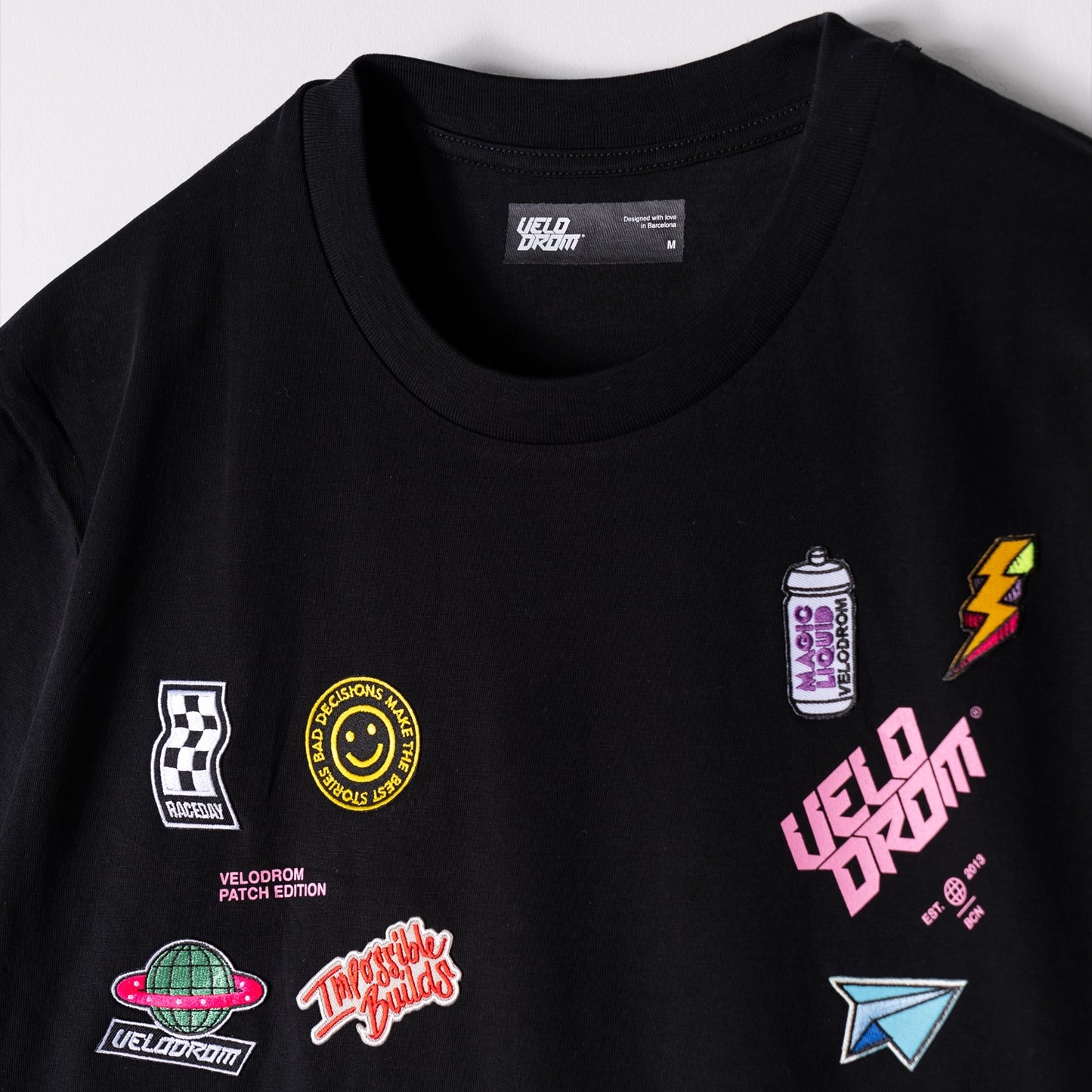 VELODROM Limited Drop Patch Edition Tshirt - Black