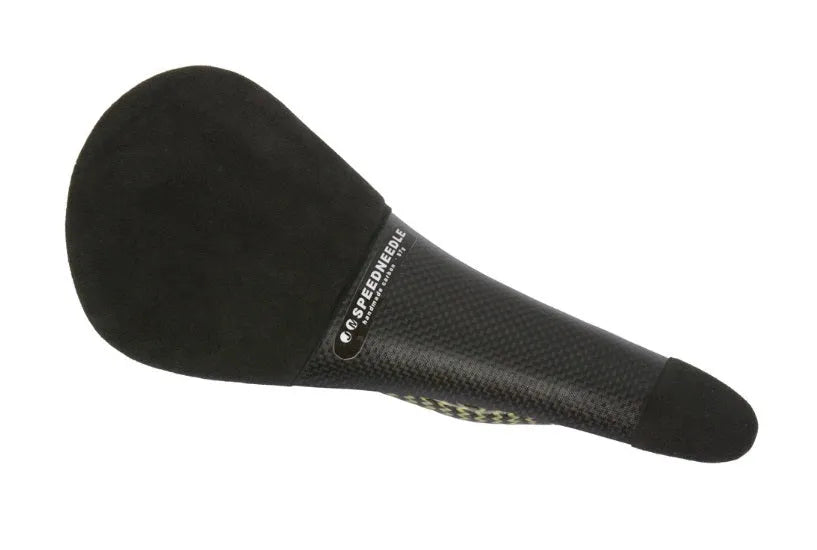 TUNE SPEEDNEEDLE Carbon Saddle Alcantara 8X10MM - BLACK (MAX RIDER WEIGHT OF 90KG)