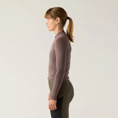 VELOCIO Luxe Merino Women Long Sleeve Jersey - Plum Truffle