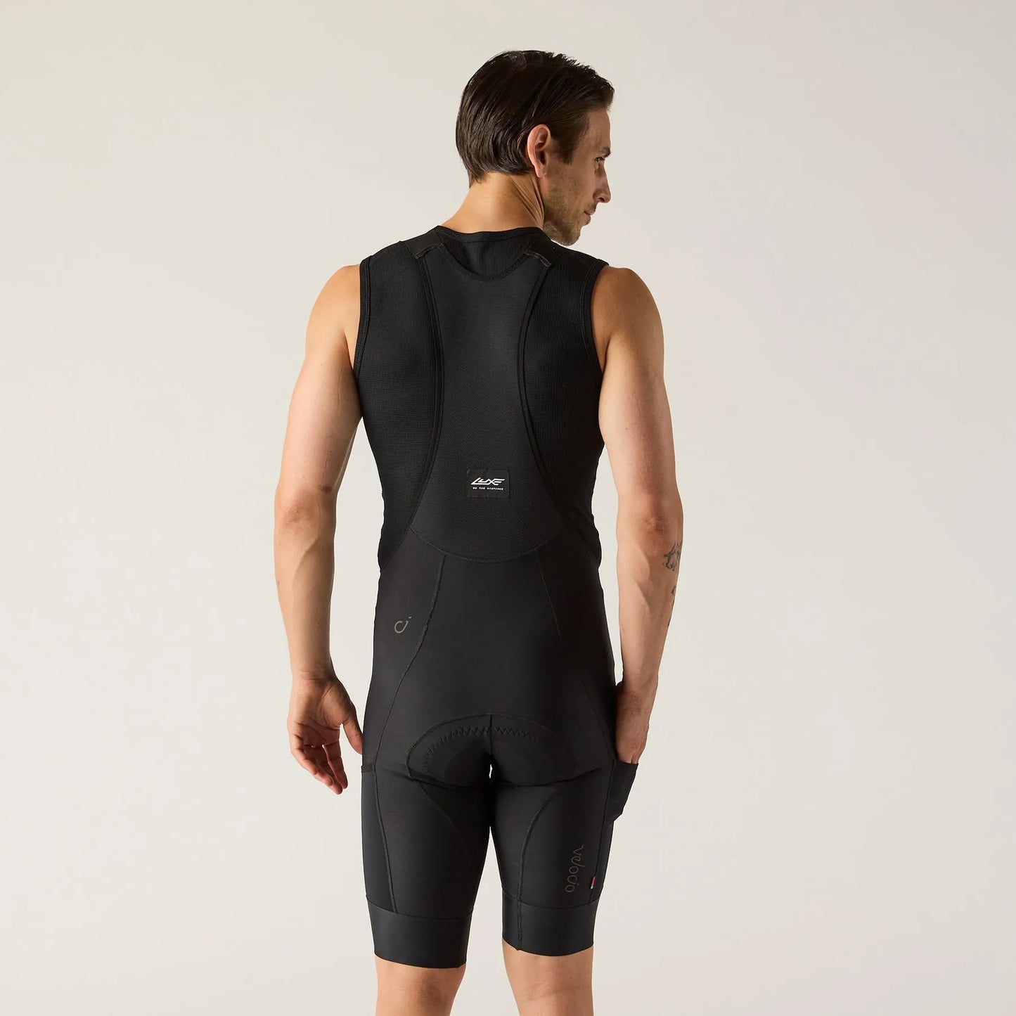 VELOCIO Luxe Thermal Cargo Bib Shorts - Black