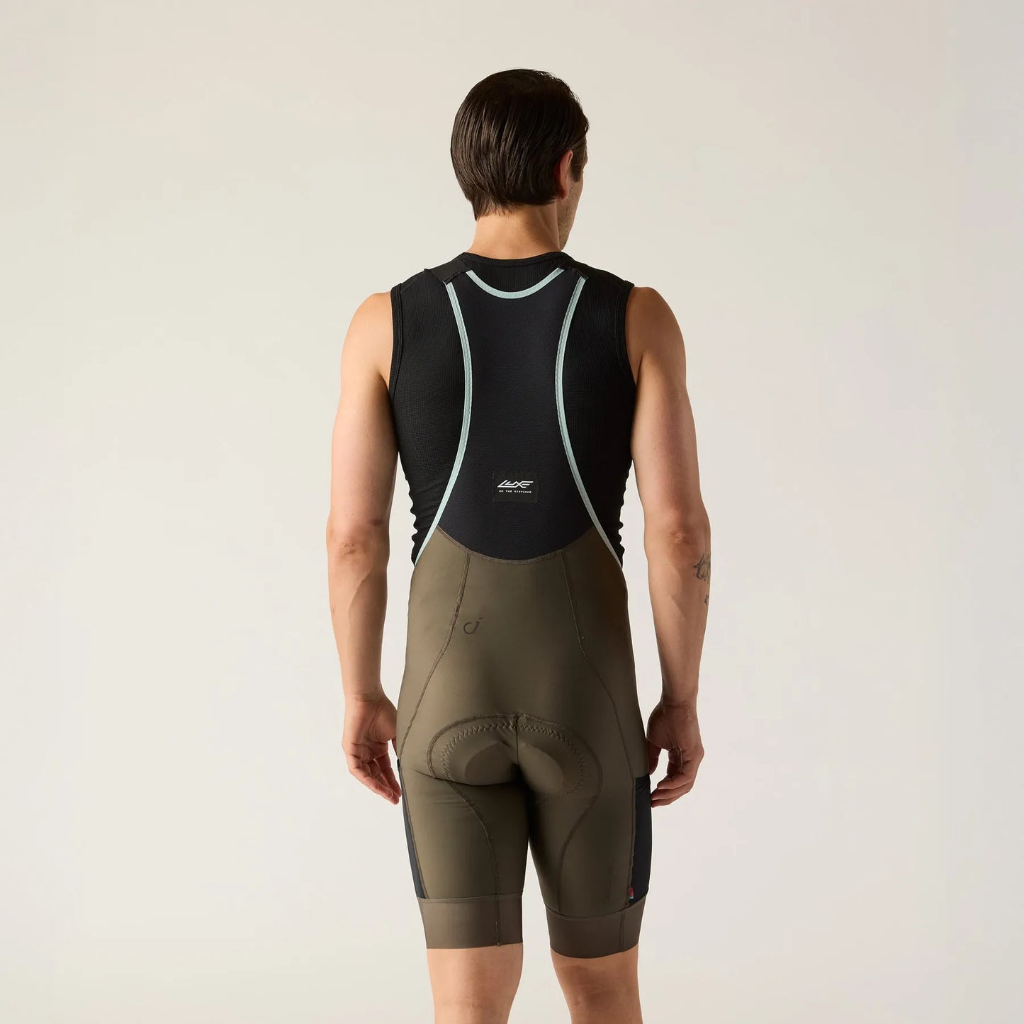 VELOCIO Luxe Thermal Cargo Bib Shorts - Black Olive