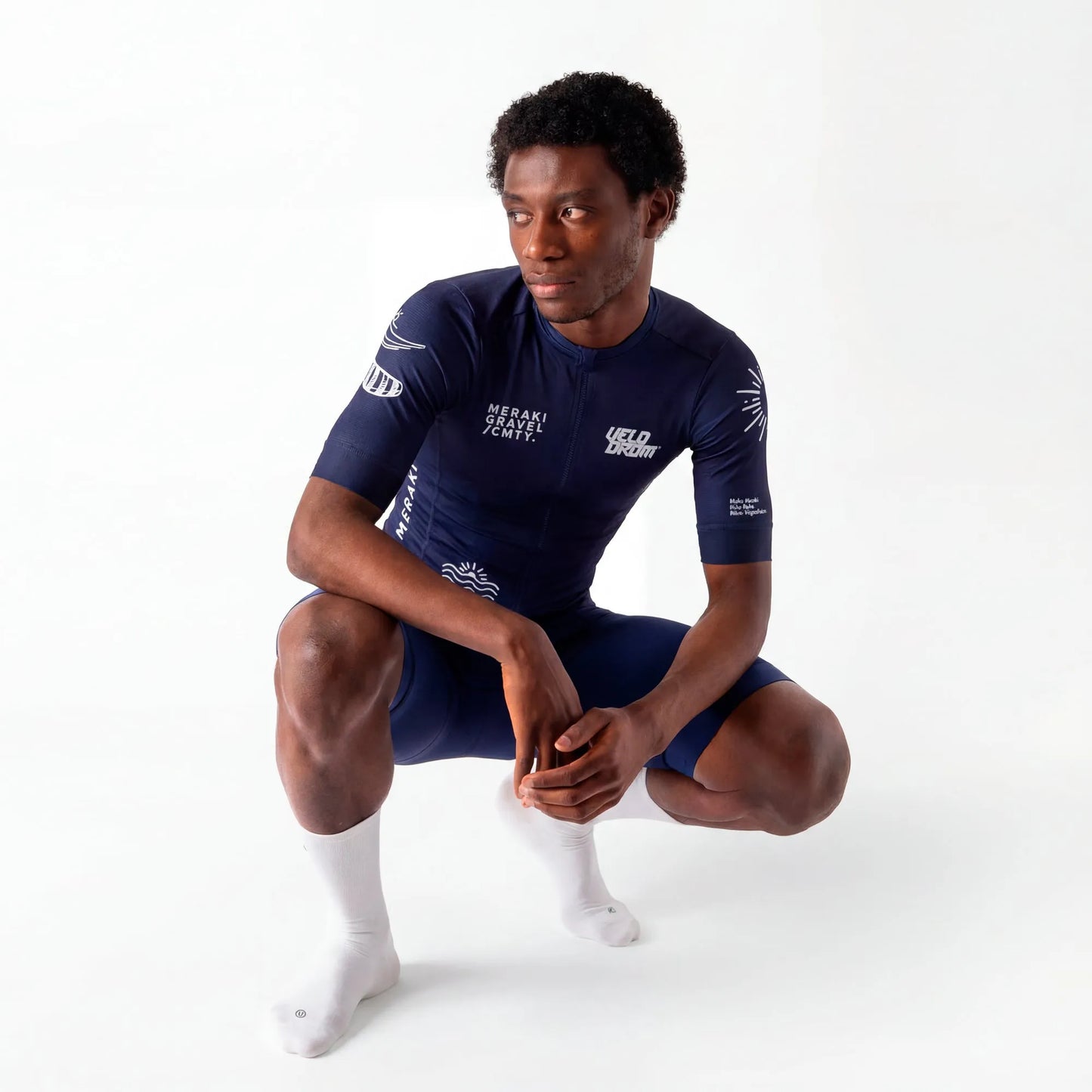 VELODROM RaceDay x Meraki Colab Cycling Jersey - Navy