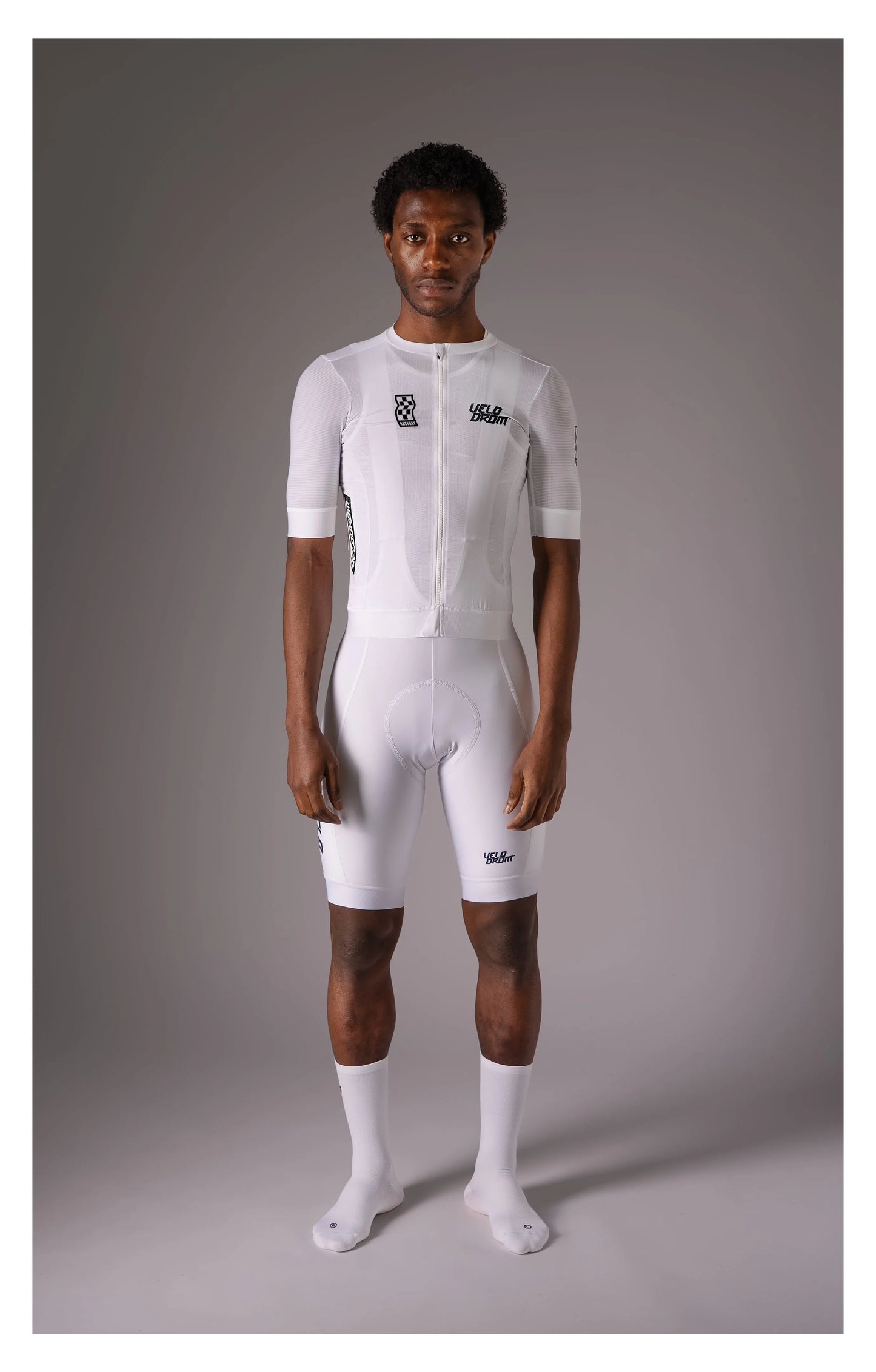 VELODROM Raceday 3.0 Cycling Jersey - White/Black