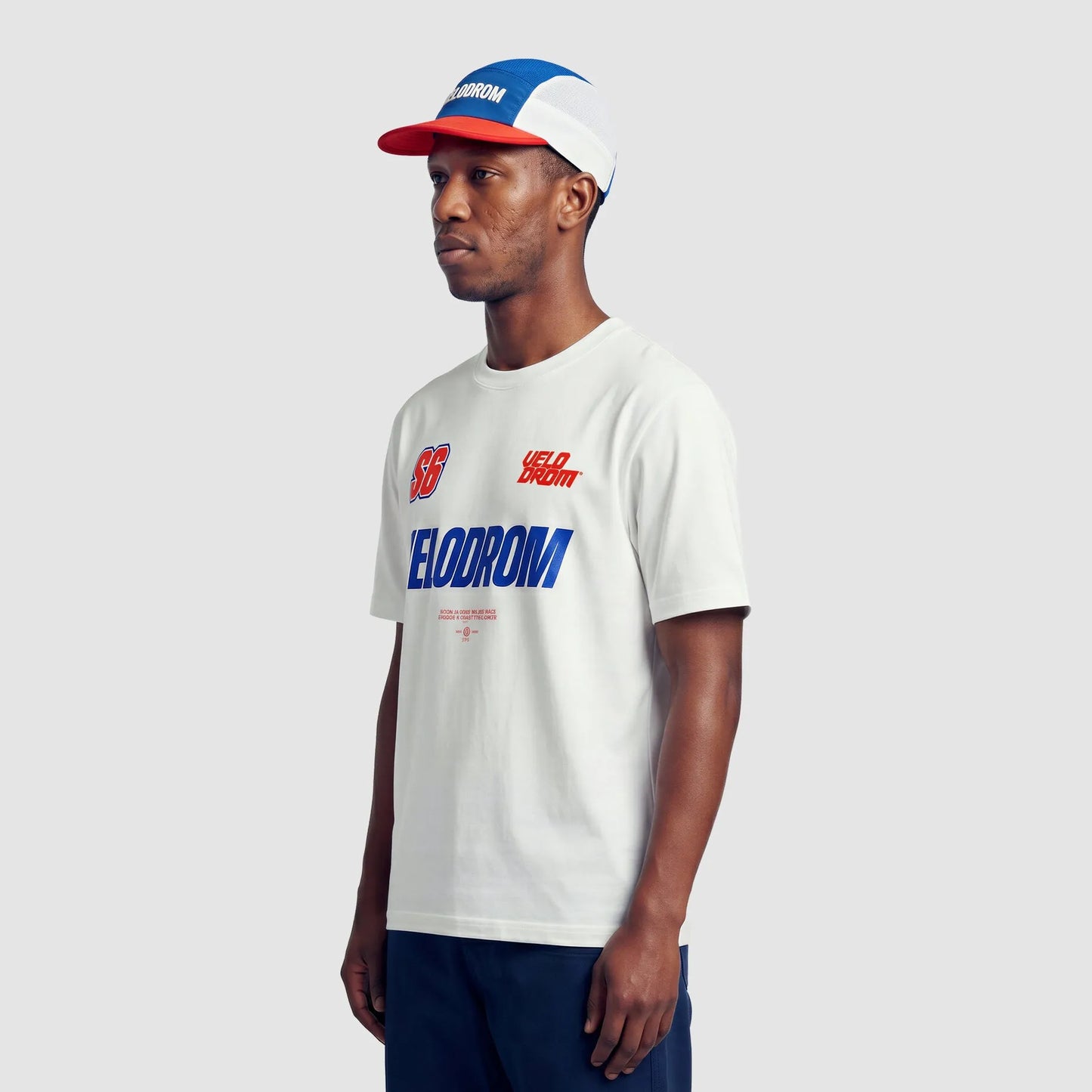 VELODROM Trail 5 Panel Cap S6- Blue/White/Red